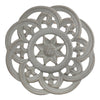 Floral Wall Medallion Home Decor – Gray (16”)